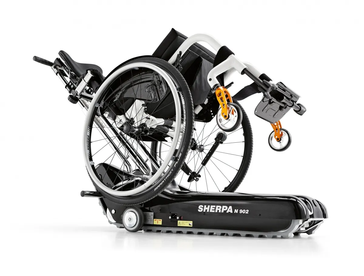 Мобильный гусеничный лестничный подъемник KSP Sherpa N902 Мобильный гусеничный лестничный подъемник KSP Sherpa N902