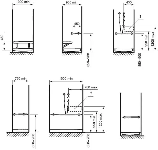 Как установить поручень для инвалида в душе