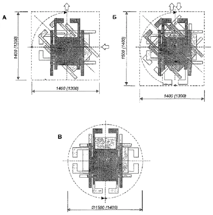 Габариты при повороте и развороте кресла-коляски