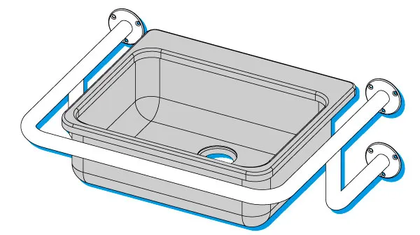 Поручень для инвалидов для раковины