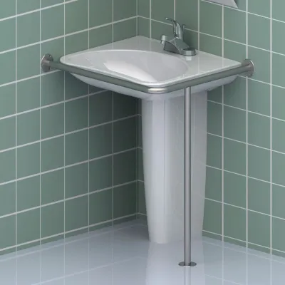 поручень для раковины угловой