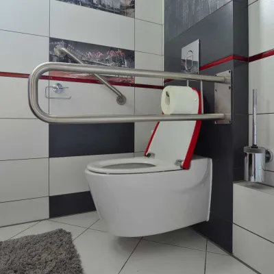 поручень настенный с бумагодержателем